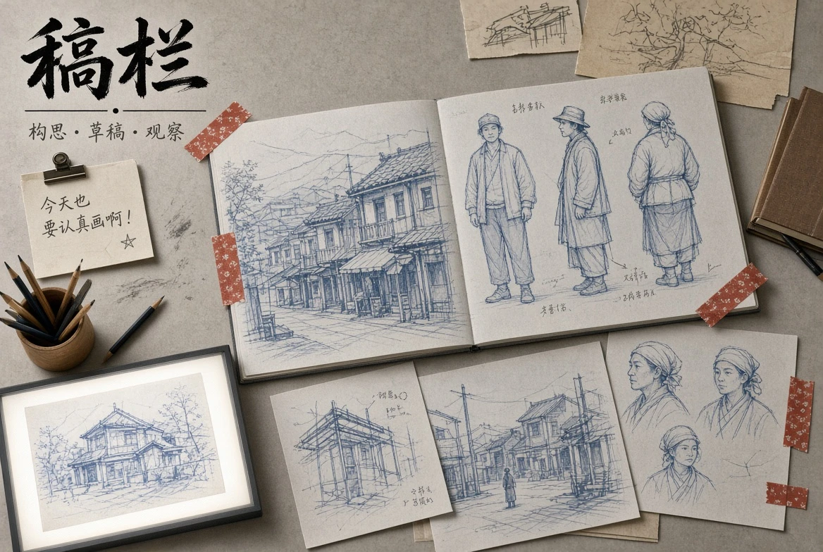 稿栏制作流程